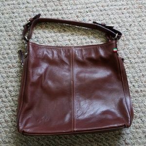 Olita genuine leather handbag with crossbody strap